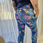 Stained Glass Hummingbirds Full Length Leggings