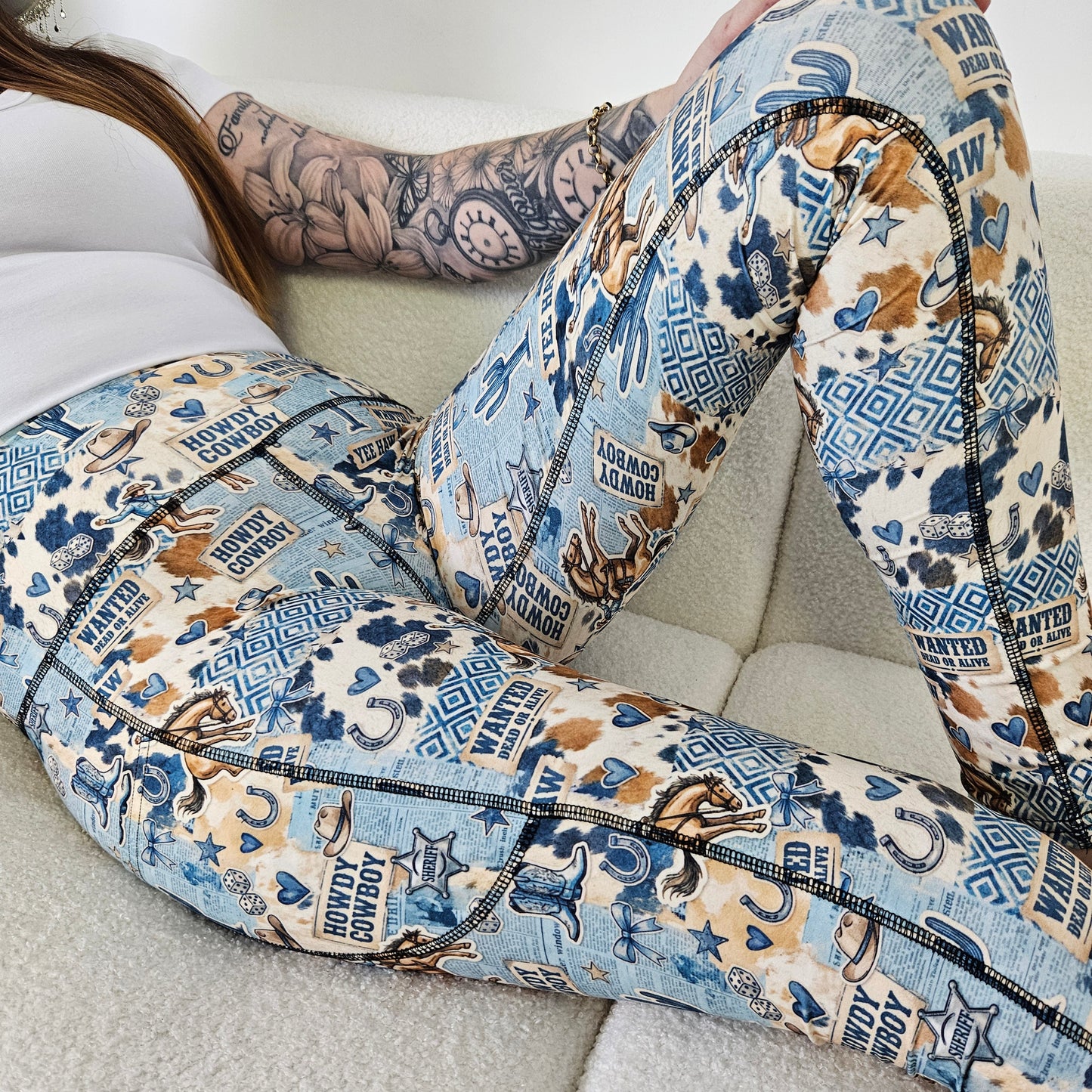 Howdy Cowboy! Full Length Leggings