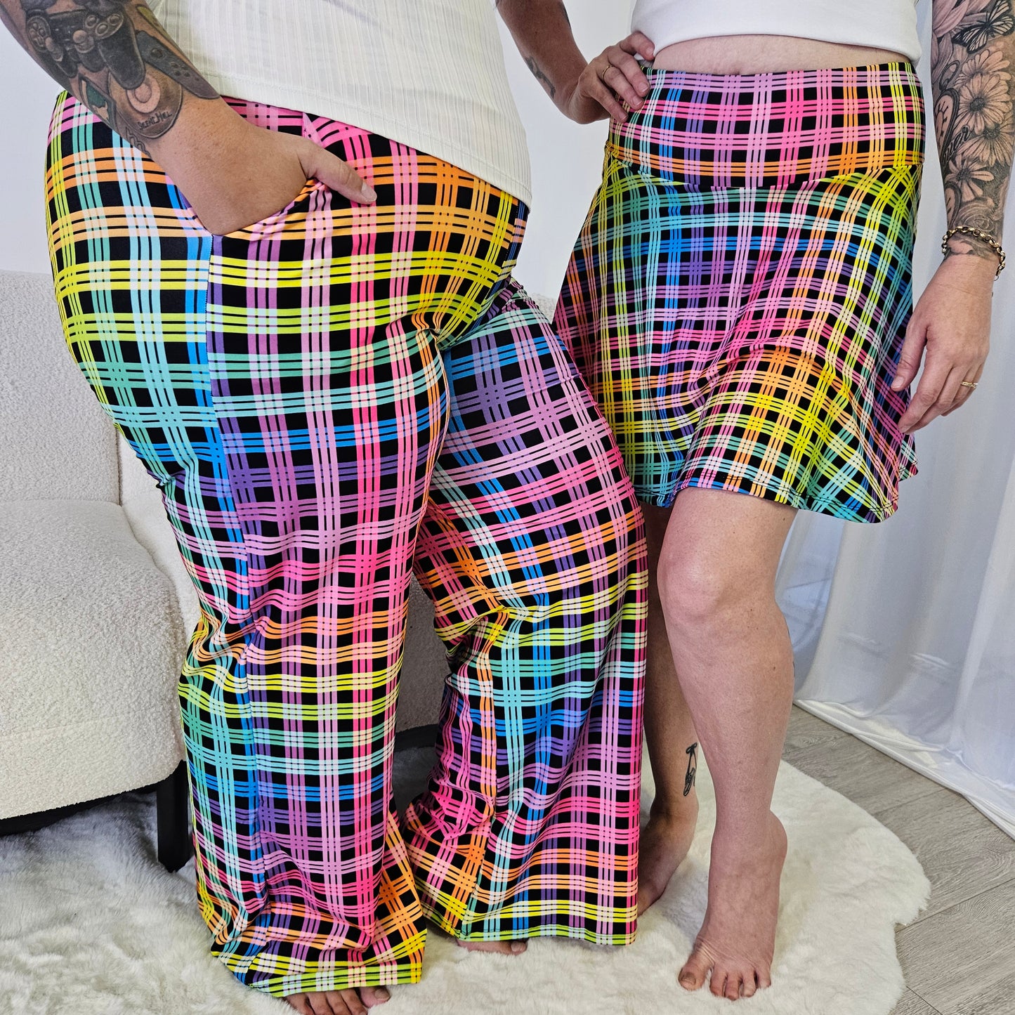Checker Brightness Skort