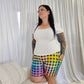 Checker Brightness Bike Shorts