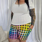 Checker Brightness Bike Shorts