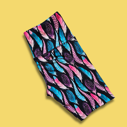 Festive Feathers Bike Shorts