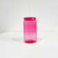 Coloured plastic can cup with matching lids - 16oz *IN STOCK*