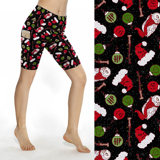 HP Christmas Bike Shorts