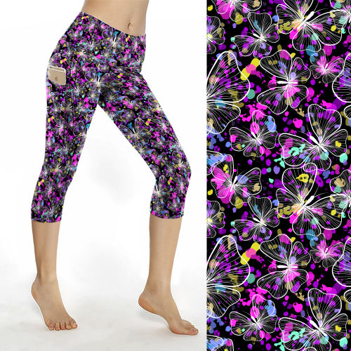**PREORDER** Is it a flower or a butterfly? Capris w/ Pockets