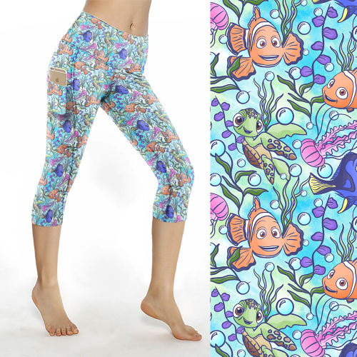 **PREORDER** Just Keep Swimming Capris w/ Pockets