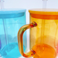 Jelly Coloured Glass Mugs with Handle - 17oz *IN STOCK*