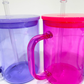 Jelly Coloured Glass Mugs with Handle - 17oz *IN STOCK*