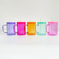 Jelly Coloured Glass Mugs with Handle - 17oz *IN STOCK*