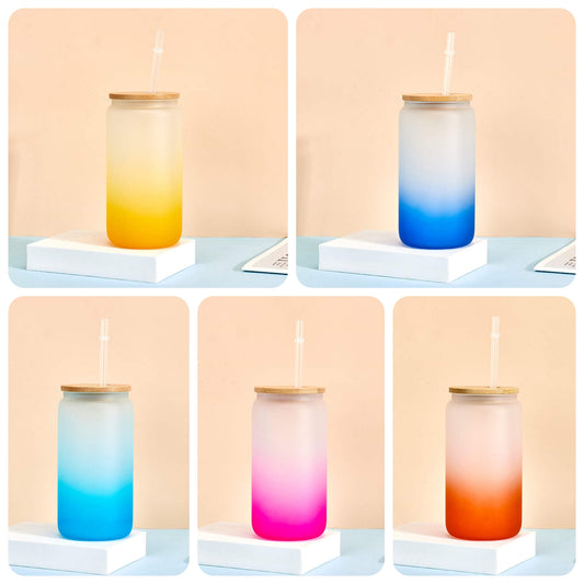 Colour Changing Glass Tumbler - 16oz *IN STOCK*