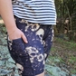 Sepia Skulls Bike Shorts