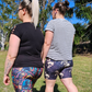 Sepia Skulls Bike Shorts