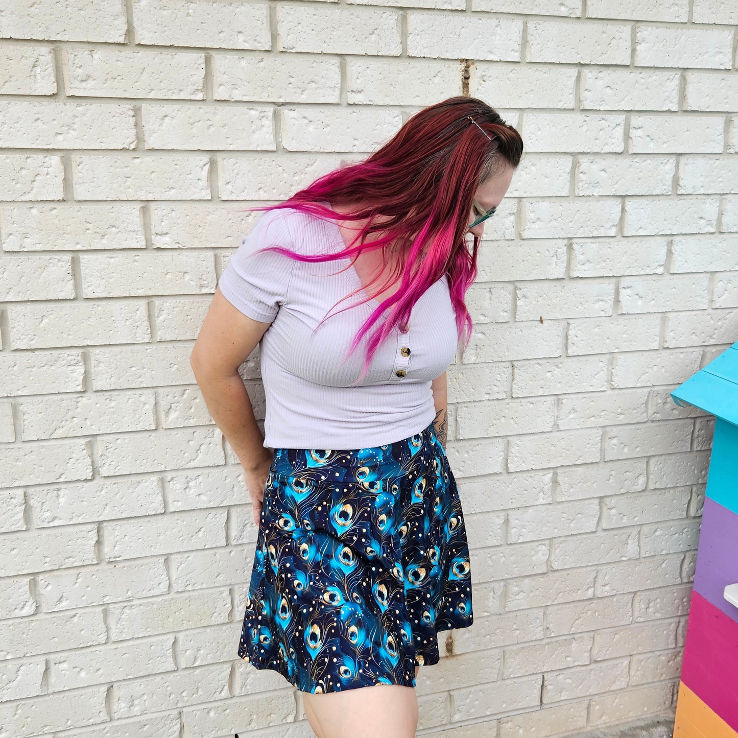 Peacock Pretty Skort
