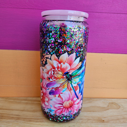 Dragonfly Snow Globe Tumbler