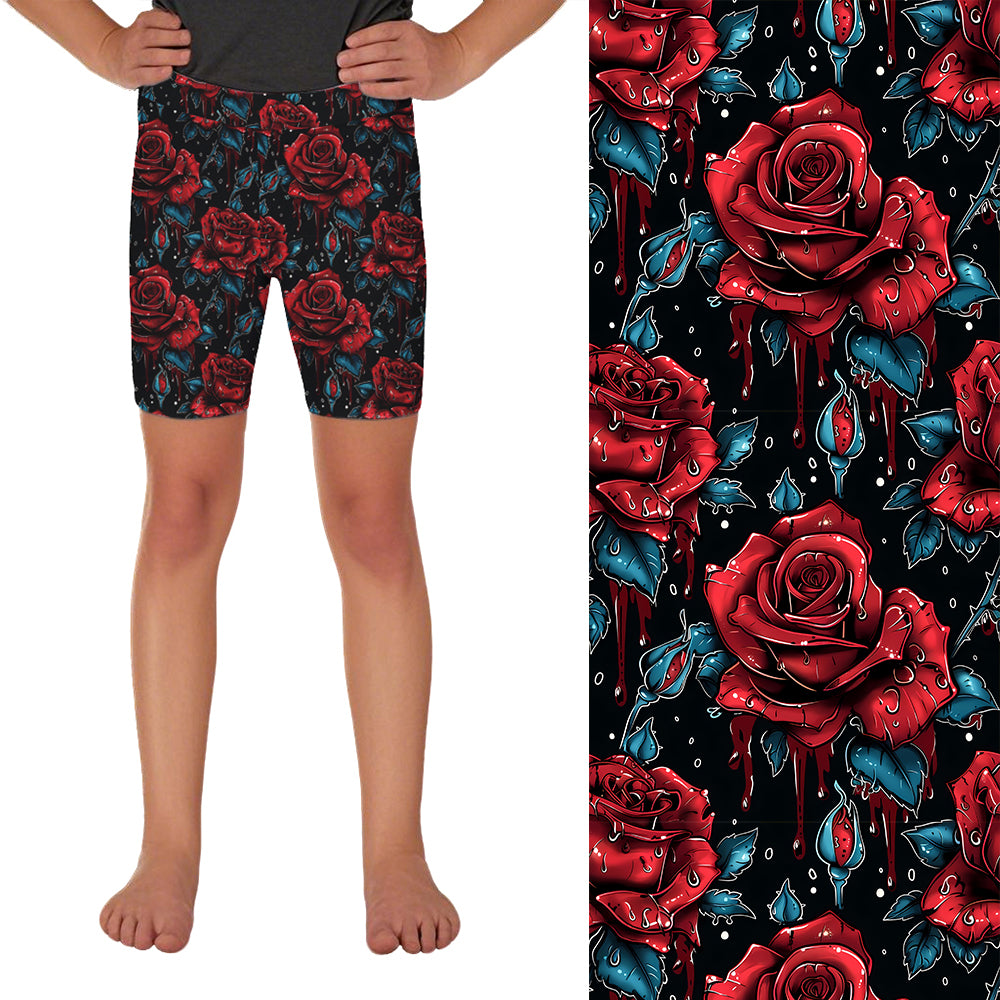 Rose Drip Art Skort