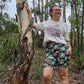 Rainbow Wolf Bike Shorts