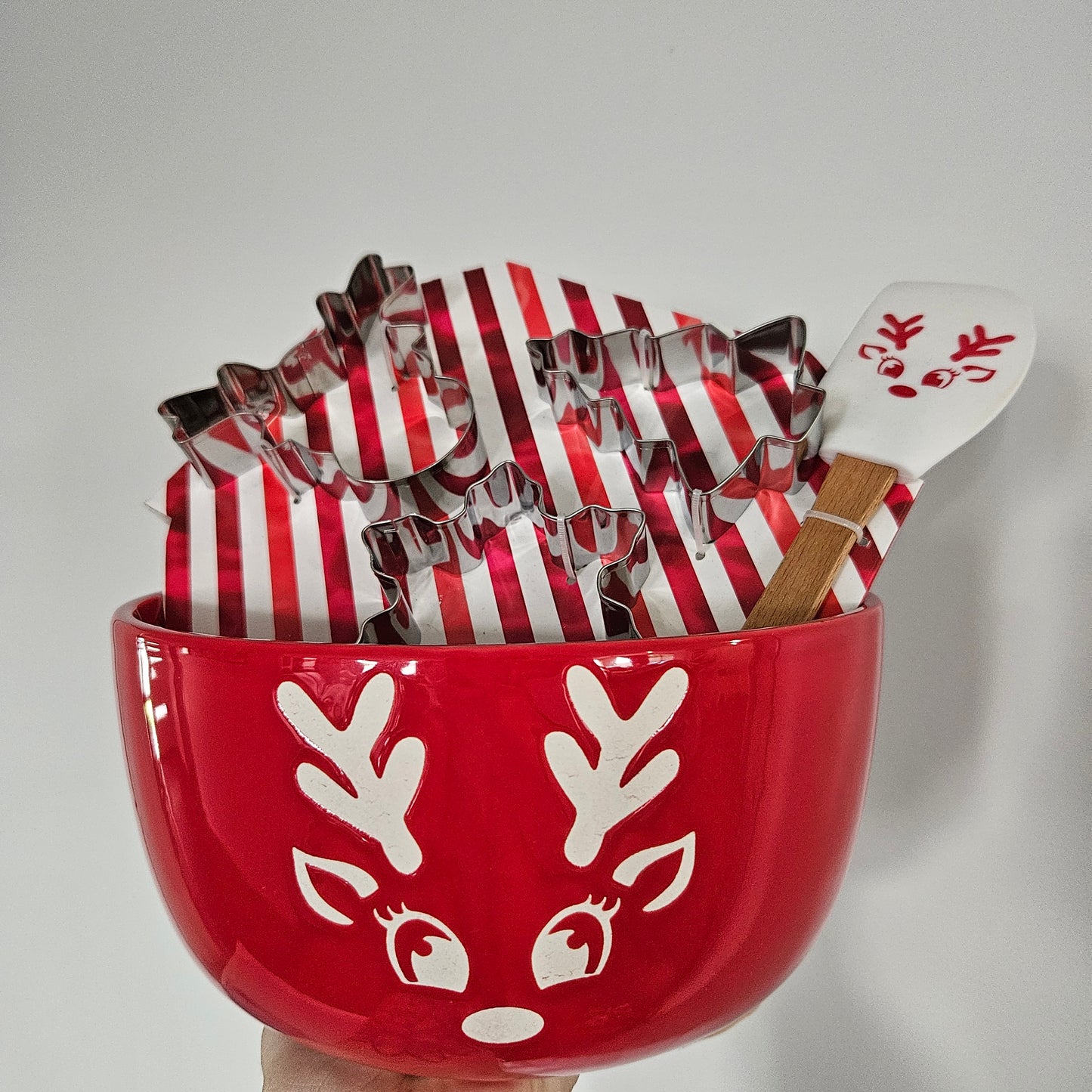 Reindeer Ceramic Mixing Bowl