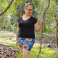 Neon Garden Bike Shorts