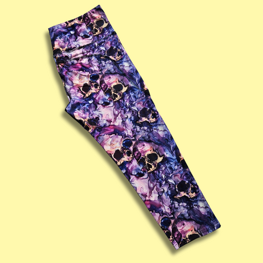 Purple Haze Skulls Capri
