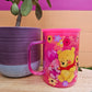 Winnie & Friends Neon Pink Glass Mug - 17oz