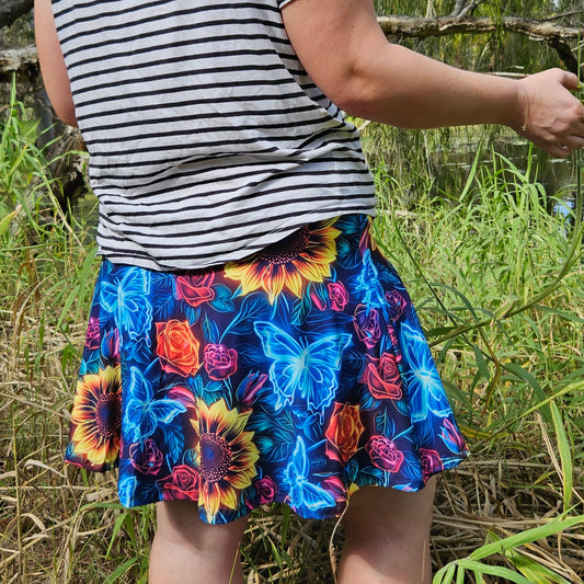 Neon Garden Skort