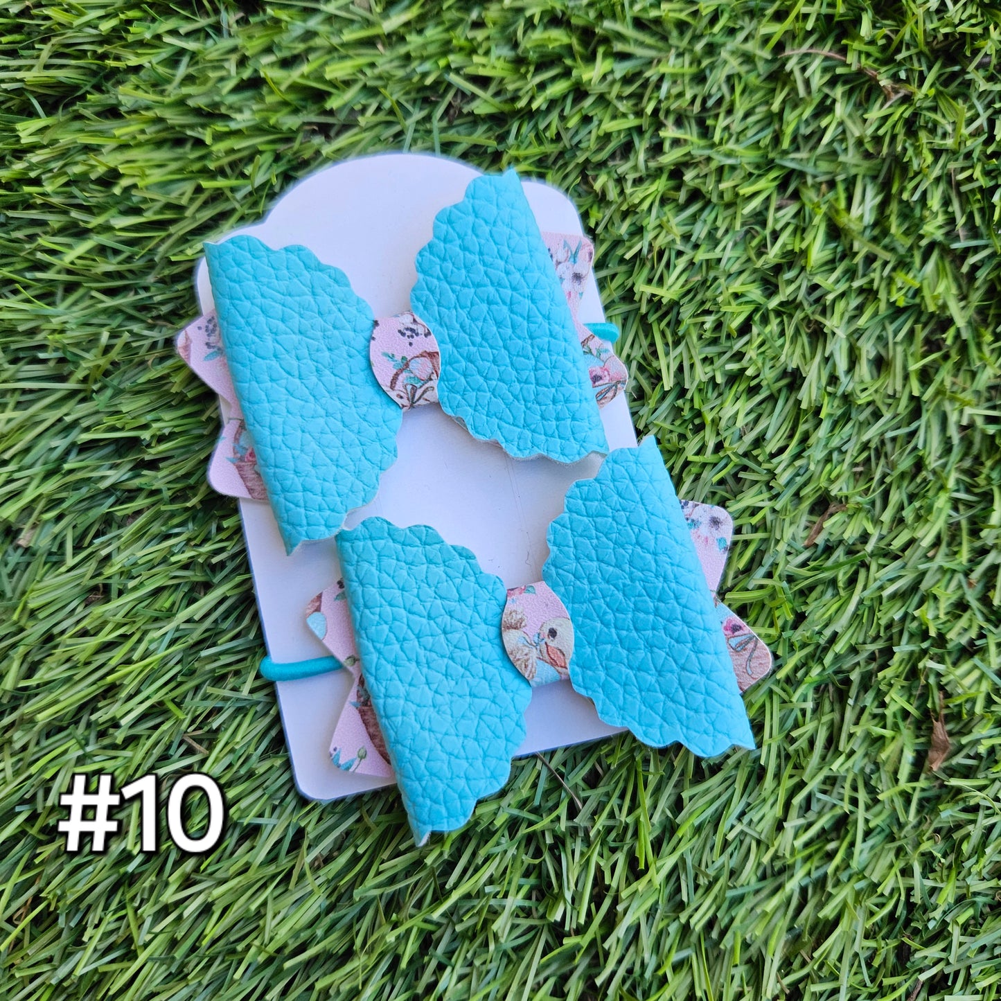 Easter Piggie Bow Hair Ties