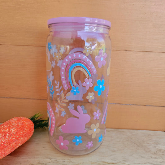 Easter Garden Plastic Tumbler