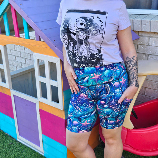Sea Life Bike Shorts