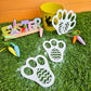 Acrylic Bunny Feet Stencil (pair)