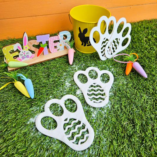 Acrylic Bunny Feet Stencil (pair)