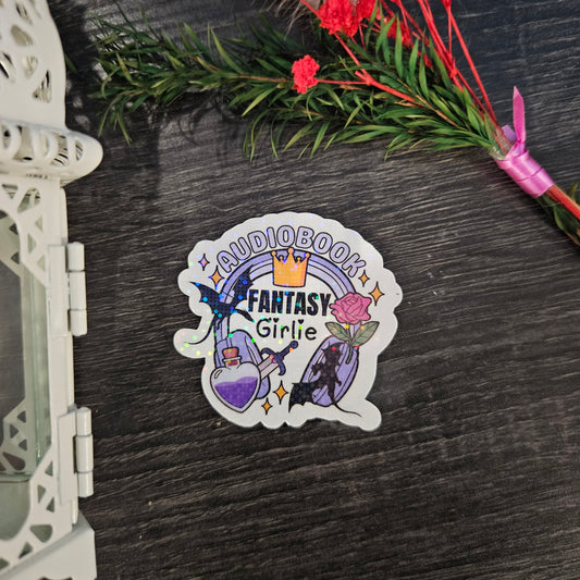 Audiobook Fantasy Girlie Sticker