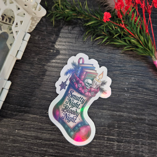 Holographic Smutty Night, Bloody Night Sticker