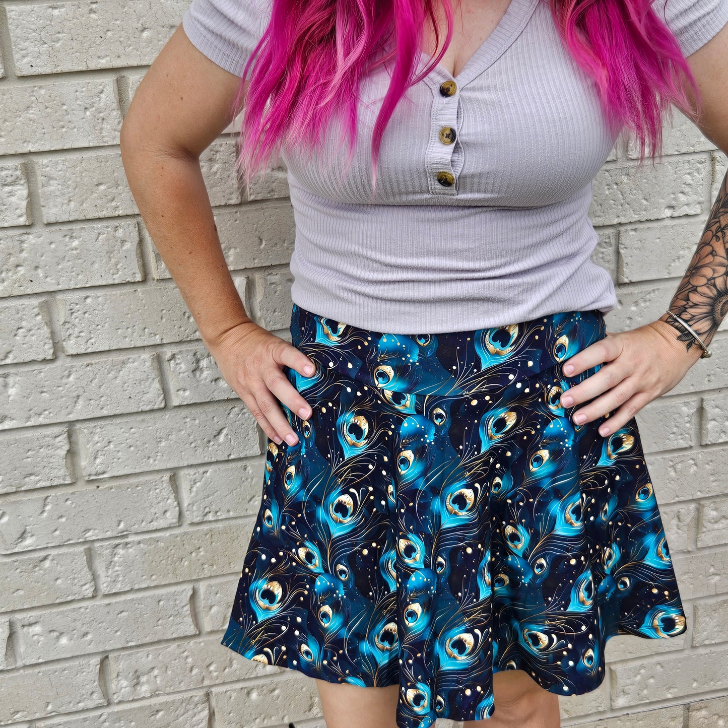 Peacock Pretty Skort