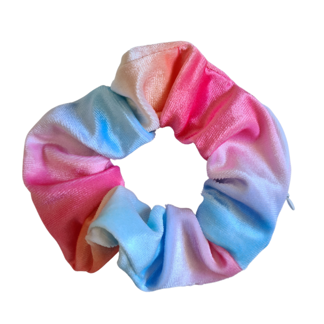 Velvet Zipper Scrunchies