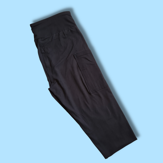 Black Leggings w/ Square Pockets