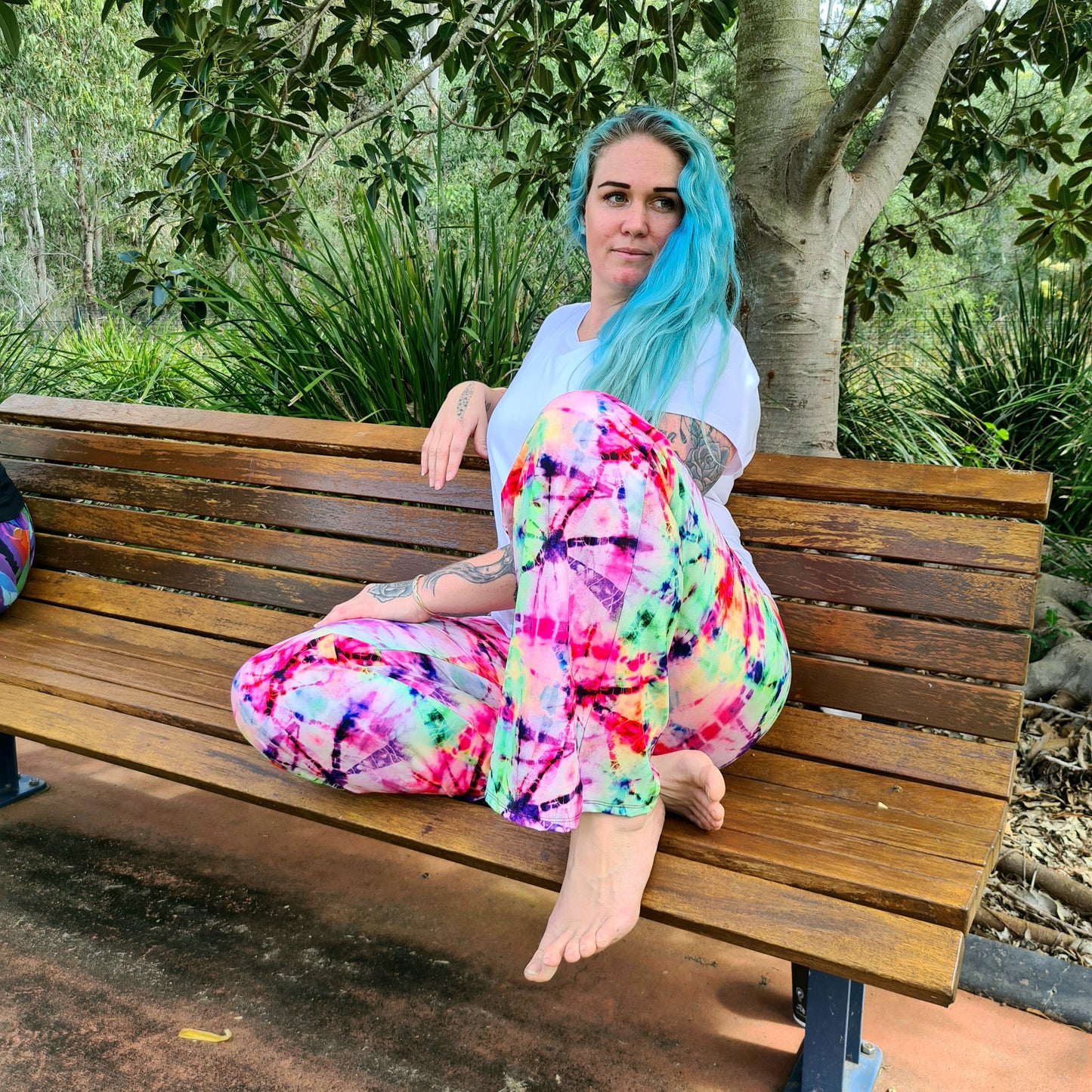 Bright Dyed Lounge Pants (Yoga Band) w/ Pockets