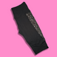 Black w/ Dotted Flowers Pockets Capri
