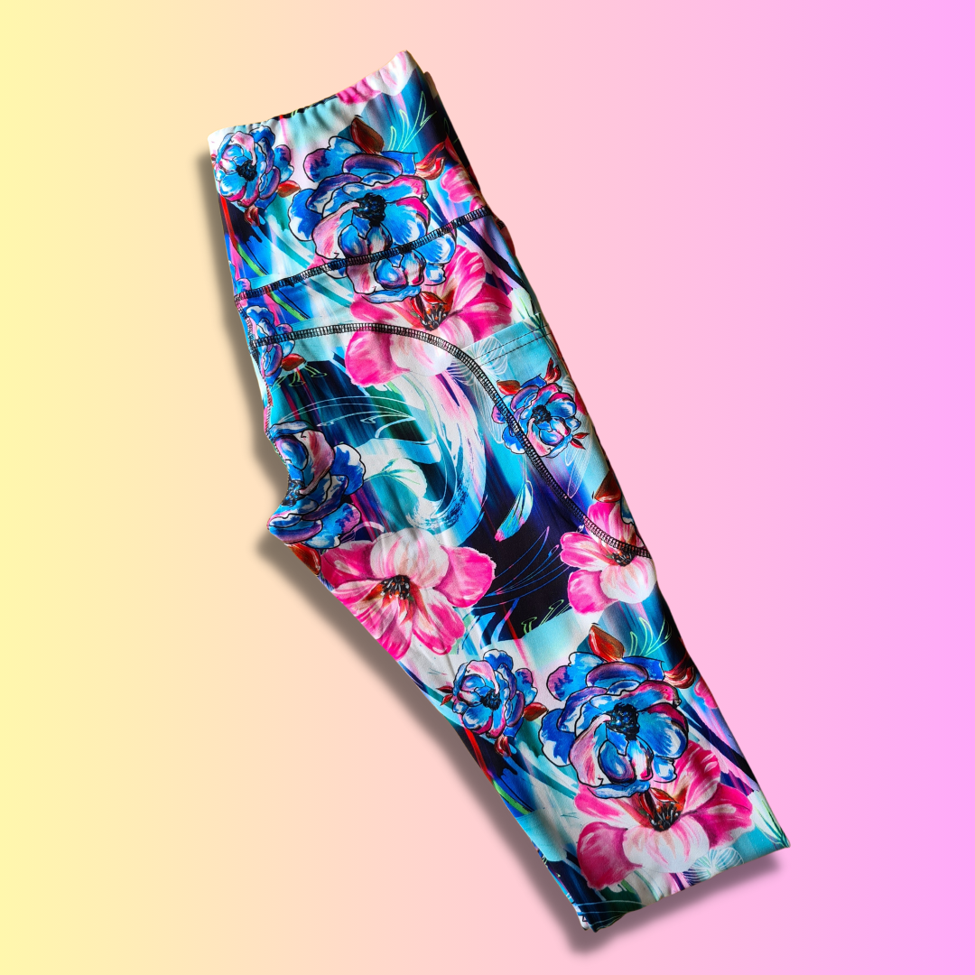 Watercolour Flower Painting w/ Pockets