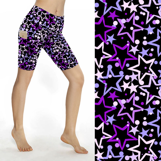 Star Power Bike Shorts w/ Pockets
