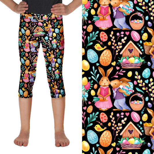 Easter Bunny Love Kids Leggings