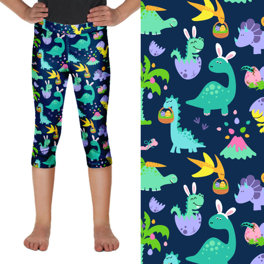 Dino Easter Kids Leggings