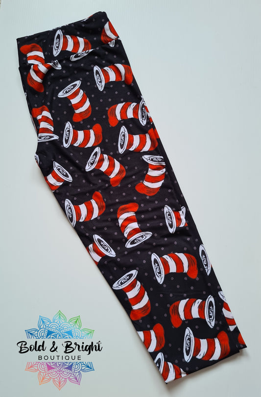 Striped Hat Yoga Band Full Length