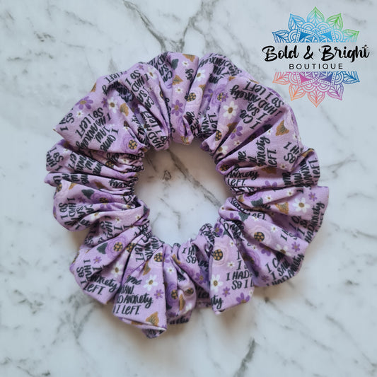 Purple Anxiety Scrunchie