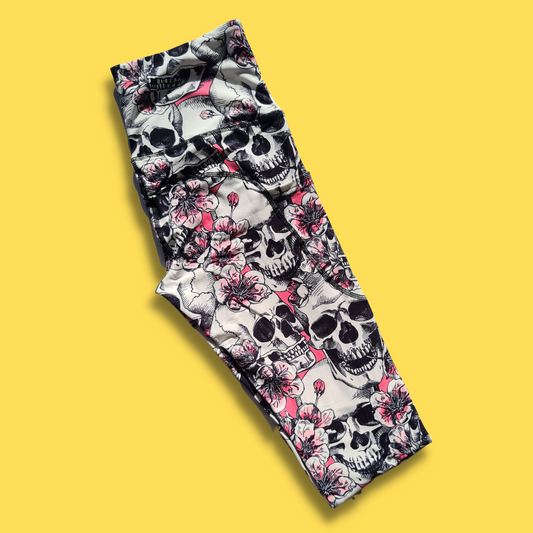 A Skull Garden Leggings w/ Pockets