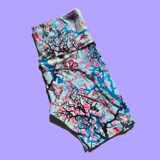 Cherry Blossoms Bike Shorts w/ Pockets