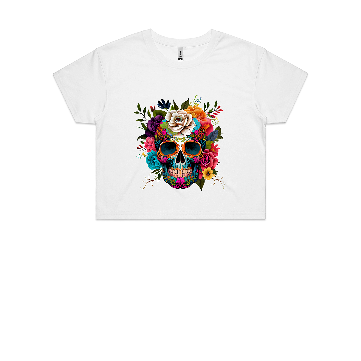 **PREORDER** Sugar Skull Design #2 Women's Crop Top